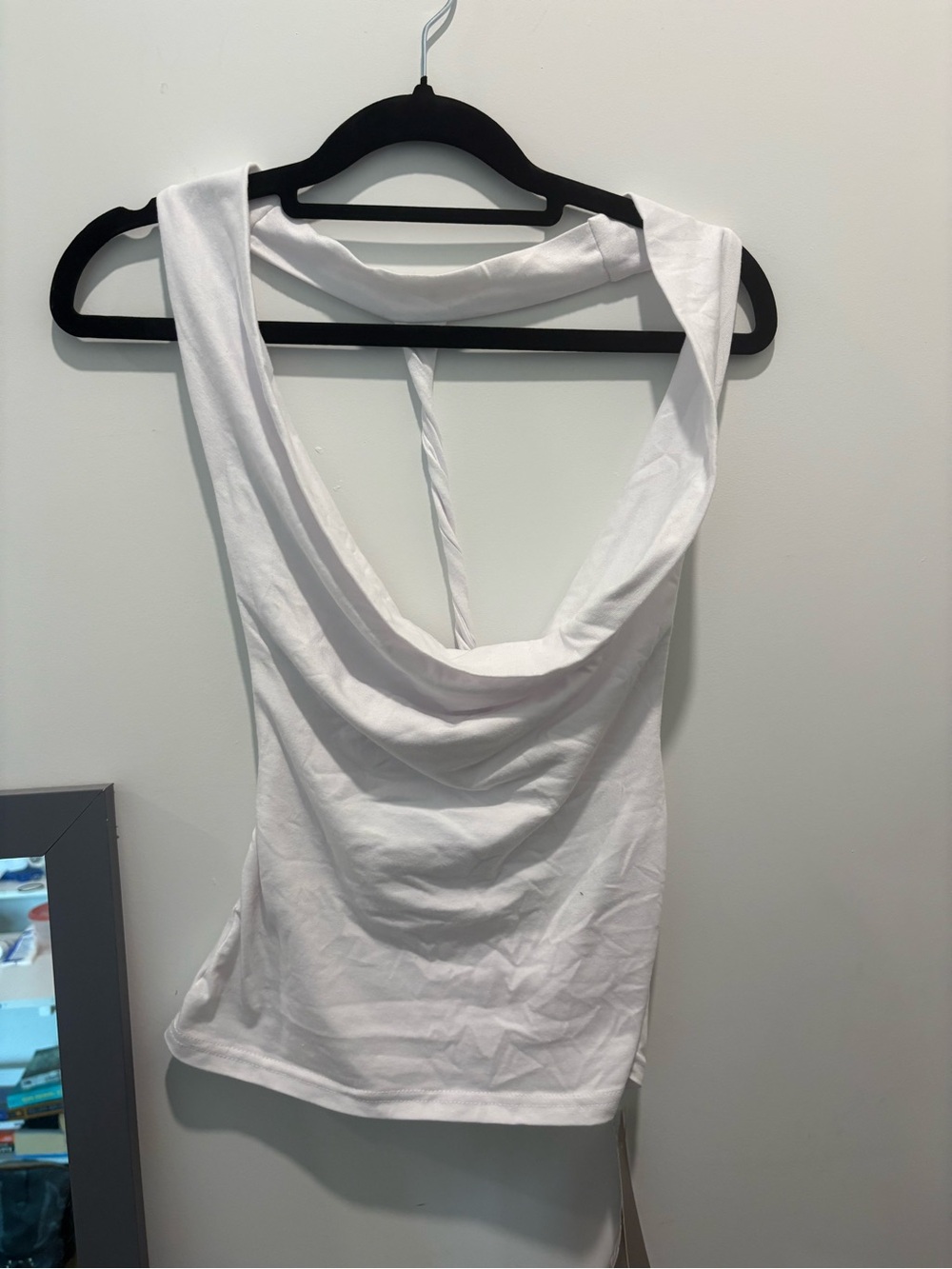 Missguided+ White Open Back Tank Top